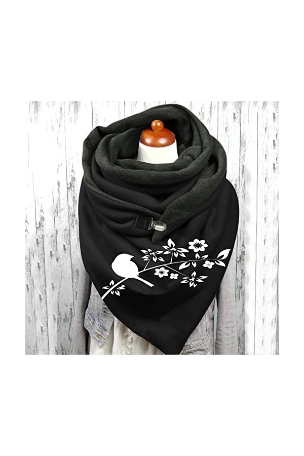 Générique éCharpe Triangle Femme Hiver Echarpes Et Foulards Femme Foulards Fille Femme Longue ÉCharpe ChâLe Rétro Echarpe Tri