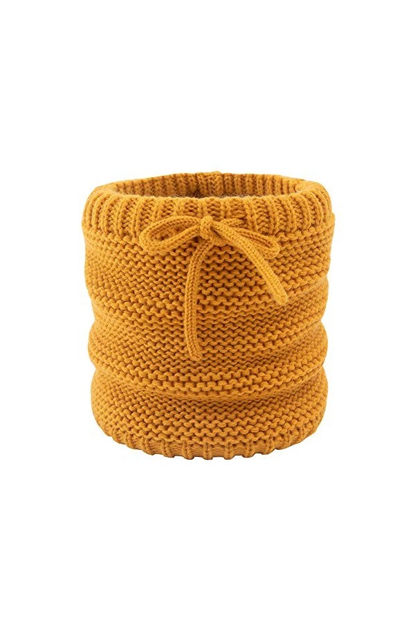 Asudaro Cache-Cou dhiver Écharpe Series Cercle tricoté, Écharpe à Cordon de Serrage Écharpe en Laine et Doublure en Polaire 
