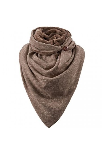 UMIPUBO Femmes Écharpe Triangle Hiver Châle Avec Bouton Chaud Enveloppe Douce Écharpes Foulard Imprimé Rétro Écharpe épaisse 
