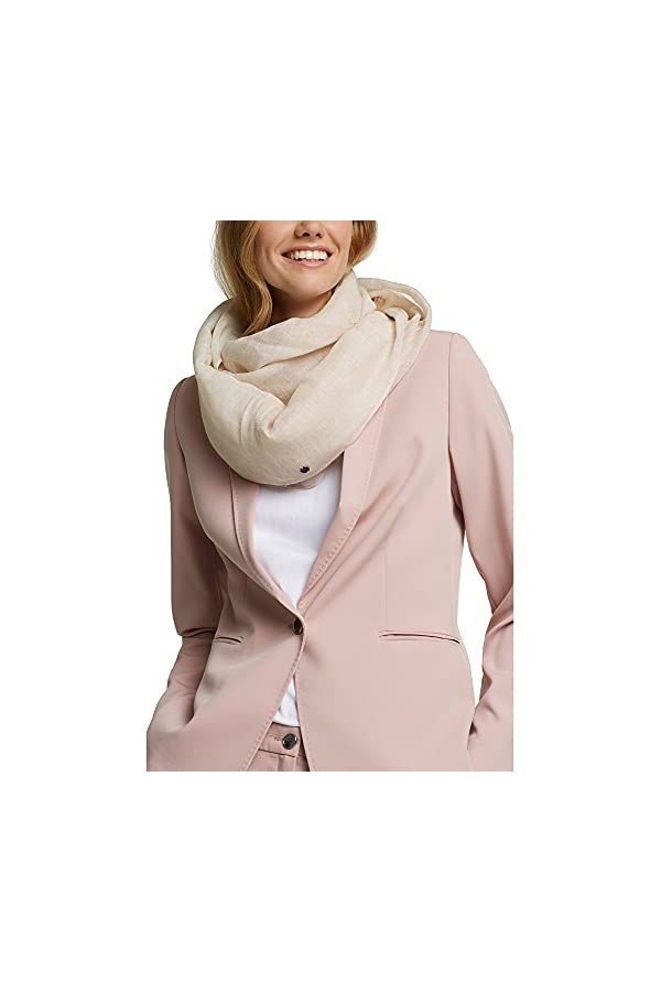 Esprit 991ea1q307 Écharpe de Mode, 270/beige, Taille Unique Femme