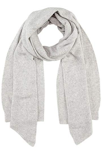 Pieces Pcbenilla Écharpe Longue Noos BC, Gris Clair chiné, Taille Unique Femme