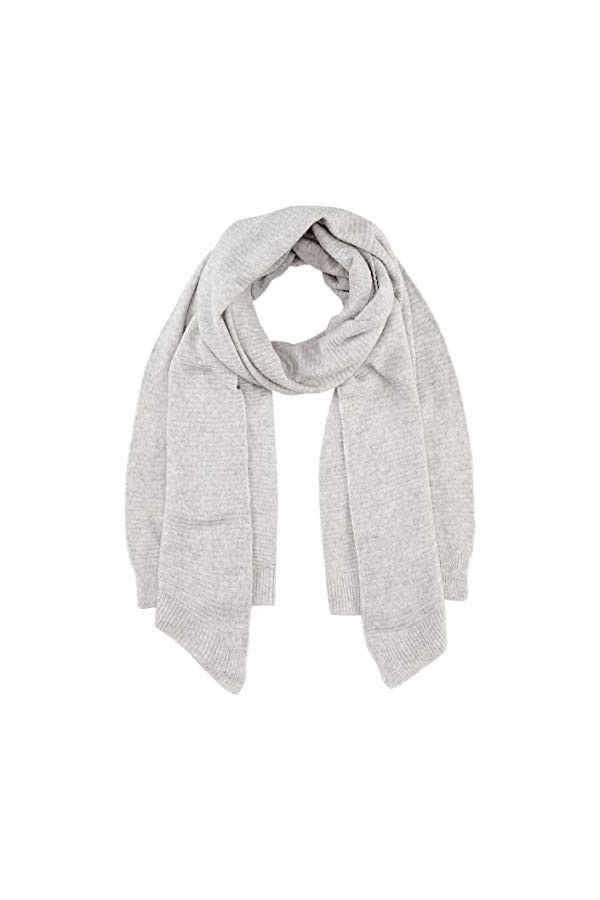 Pieces Pcbenilla Écharpe Longue Noos BC, Gris Clair chiné, Taille Unique Femme