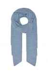 ONLY ONLANELISE Life Knit Rib Scarf CC Echarpe, Bleu poussière/détail : Melange, Taille Unique Lot de 100 Femme