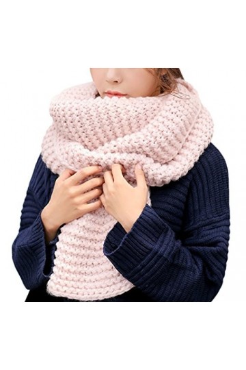 DELEY Unisex Couple Automne Hiver Echarpe Chunky Cable Tricot Chaud Doux Réversible Foulards Long Wrap Châles Etoles Noël Cad