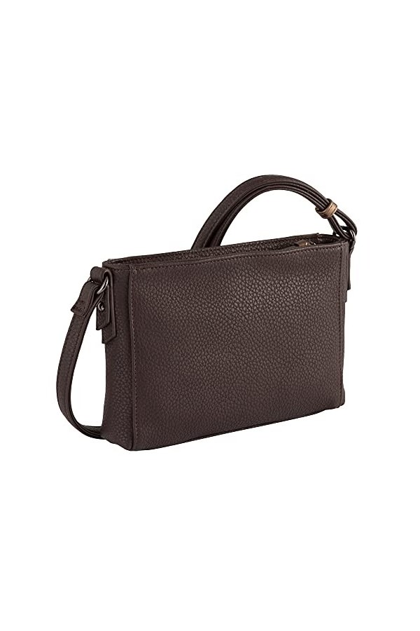 Tom Tailor and Denim Tom Tailor Bags Soraya, Sac bandoulière Femme, Marron mélangé, 23,5x4,5x17