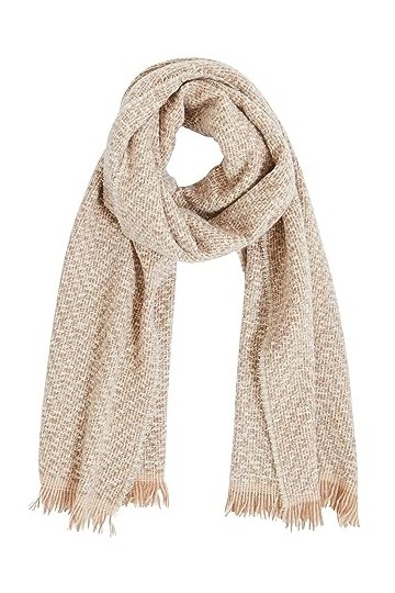 Grain de Malice - Echarpe jacquard femme - Beige