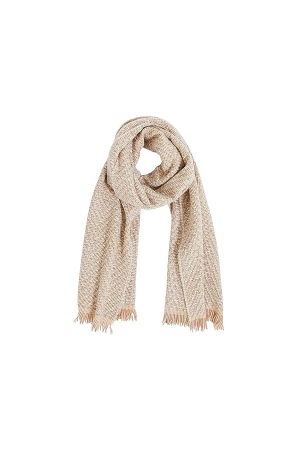 Grain de Malice - Echarpe jacquard femme - Beige