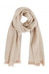Grain de Malice - Echarpe jacquard femme - Beige