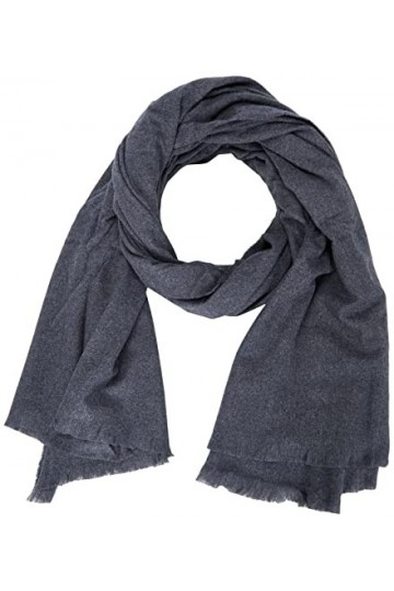 ONLY Onlbianca Life Scarf Acc Écharpe, Gris foncé mélangé, Taille Unique Femme