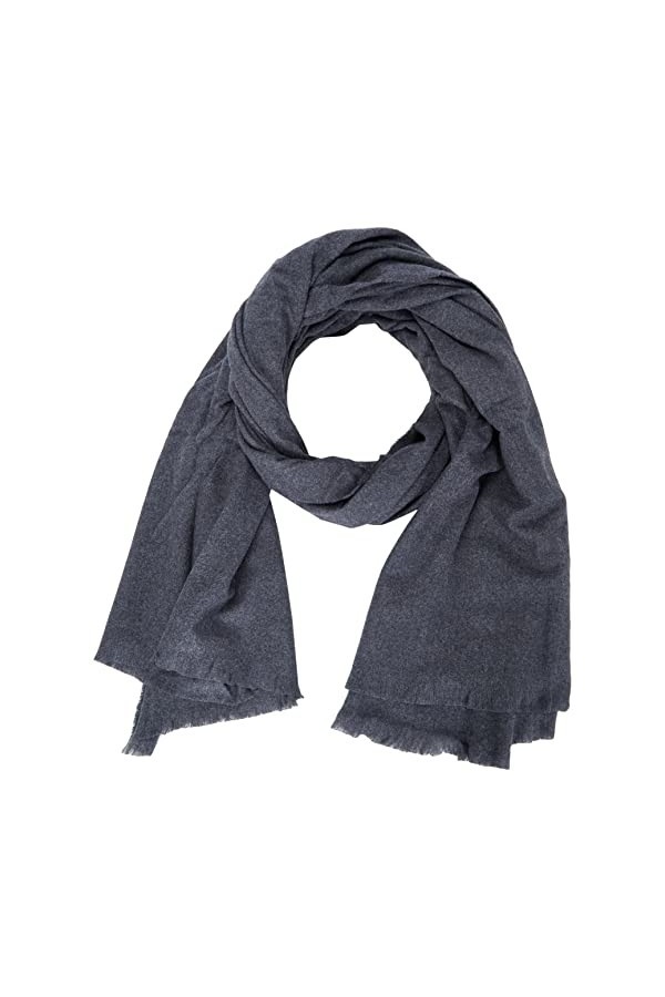 ONLY Onlbianca Life Scarf Acc Écharpe, Gris foncé mélangé, Taille Unique Femme
