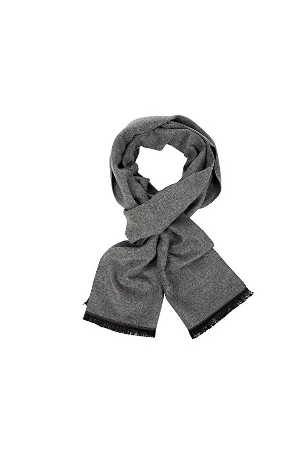 Homme Douce Coton Carreaux Foulard - Chaude Grand Tartan Ecossaise Écharpe Chale Stole pour Automne et Hiver avec boîte cadea