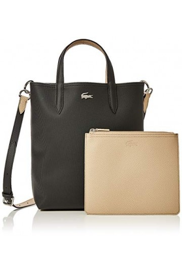 Lacoste Sac Cabas Réversible Anna Femme Noir Krema