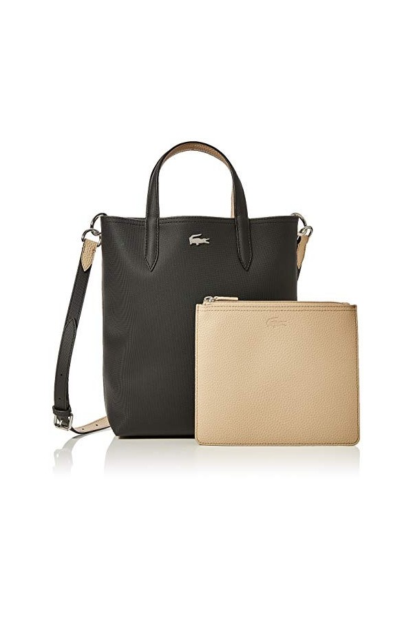 Lacoste Sac Cabas Réversible Anna Femme Noir Krema