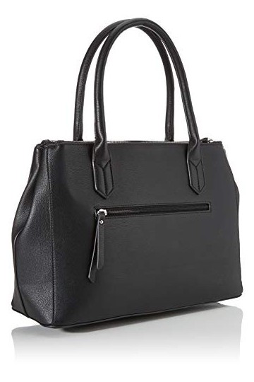Tom Tailor Acc Roma, Shopper Femme, Noir Schwarz , 36x27x14 Centimeters W x H x L 