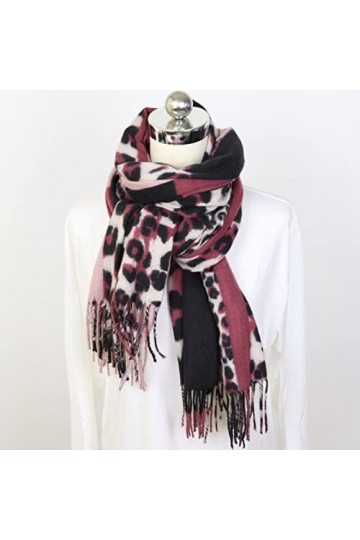 SARGE 2021 Mode Femmes Hiver Chaud Cachemire Echarpe Léopard Imprimé Châles Et Enveloppes BandanaLong Tassel Femme Foulard Co