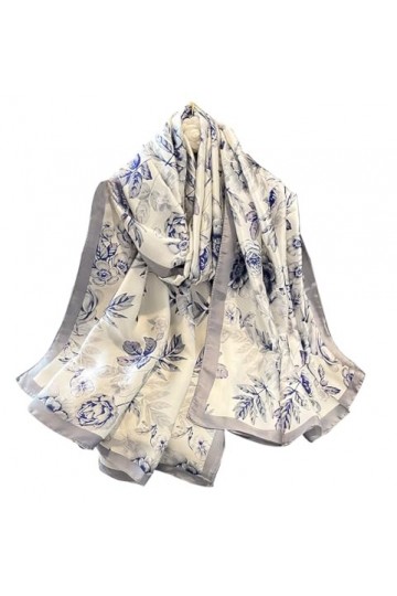 Leisofter Femme Foulard Grande Echarpe Châle Ultra-Léger Respirant Elégant 180 * 90CM