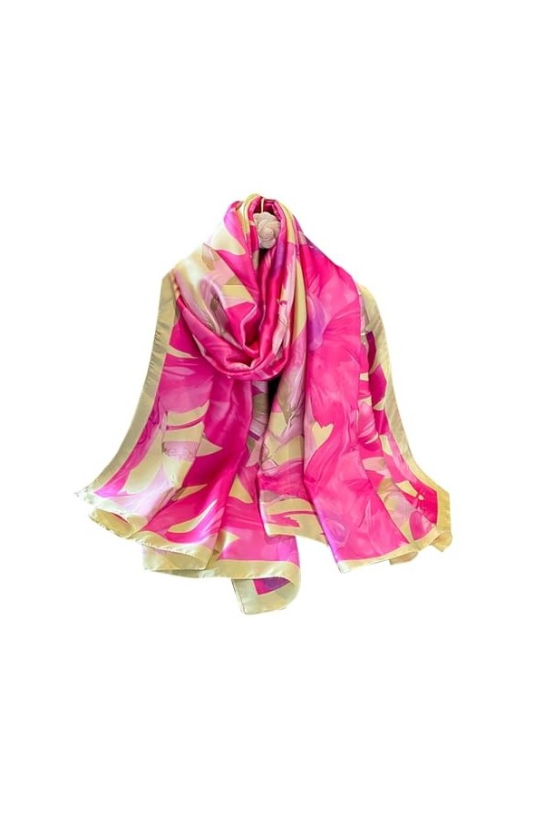 Leisofter Femme Foulard Grande Echarpe Châle Ultra-Léger Respirant Elégant 180 * 90CM