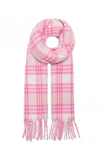 ONLY ONLLIMA Life Frill Scarf CC Echarpe, Abricot branché-Détails : Check, Taille Unique Lot de 100 Femme