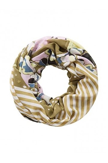 TOM TAILOR 1030267 Écharpe Tubulaire avec Motif Femme ,28866 - Strong Olive ,ONESIZE