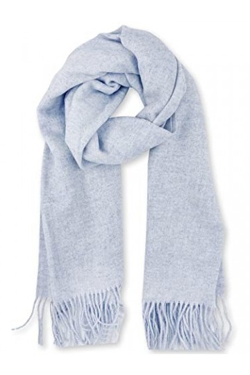 HIKARO Women Warm Scarf Solid Color Shawl Wrap Soft Tassel Stole Men Ladies Long Scarves écharpe dhiver chaude pour femmes 