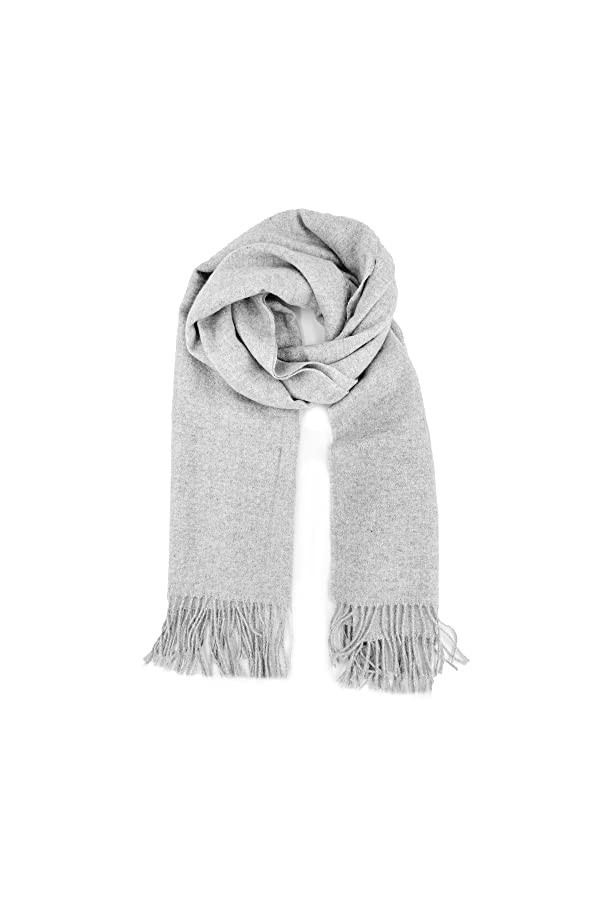 HIKARO Women Warm Scarf Solid Color Shawl Wrap Soft Tassel Stole Men Ladies Long Scarves écharpe dhiver chaude pour femmes 