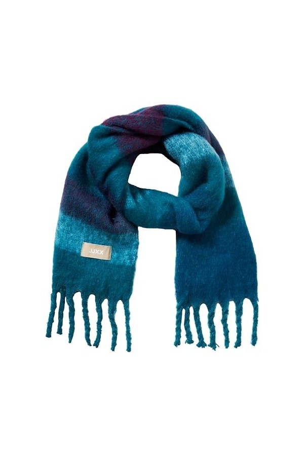 JACK & JONES Jxleslie Scarf Acc Écharpe, Bleu, Taille Unique Femme