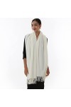 RIIQIICHY Écharpe Femme Hiver Châle Etole&nbsp;Chaud Lait Blanc Pashmina Foulard Grosse Grande Mariage Etole