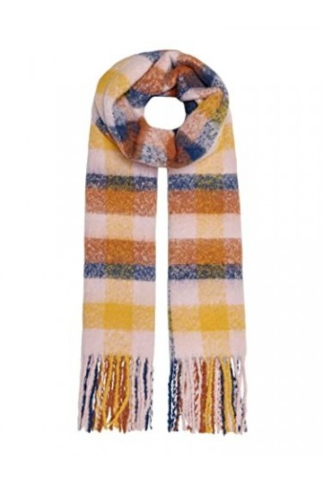 ONLY ONLTESSIE Life Scarf CC Echarpe, Coral Blush/AOP : Check, Taille Unique Lot de 90 Femme
