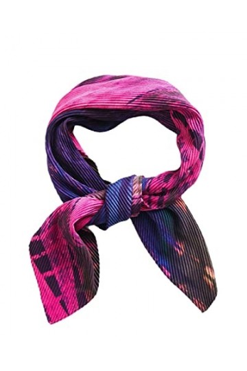 Desigual Femme Fou_tie Dye Squared charpe tendance, Rouge, Taille unique EU