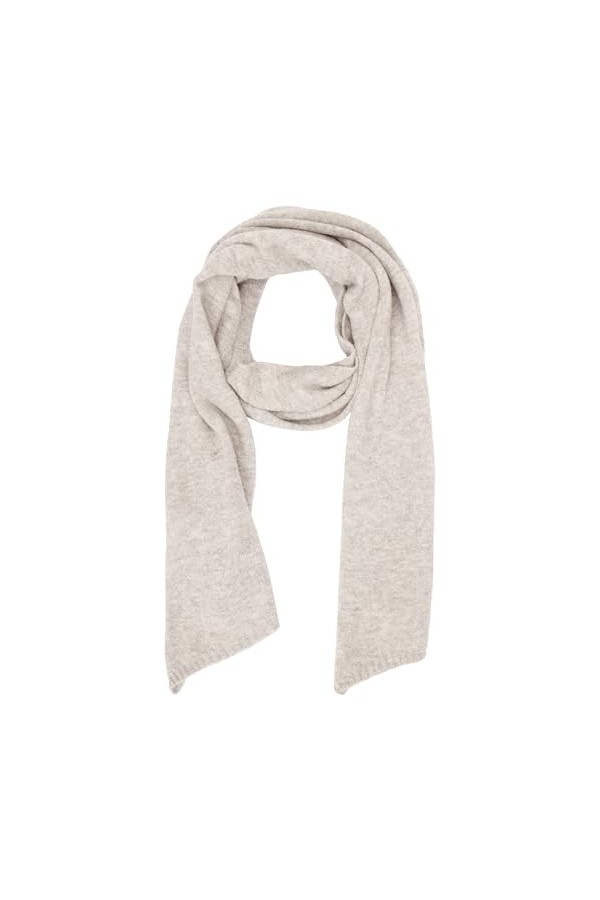 Pieces Femme Pcnella Long Scarf Noos Bc Écharpe , Gris clair chiné,Taille unique