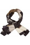 Sisley Square Scarf 6EU9W51TF Écharpe Tendance, Multicolore 911, Taille Unique Lot de 2 Femme