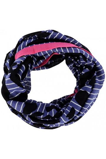 s.Oliver Loop Schal écharpe à Boucle, Blue, 1 aux Femmes