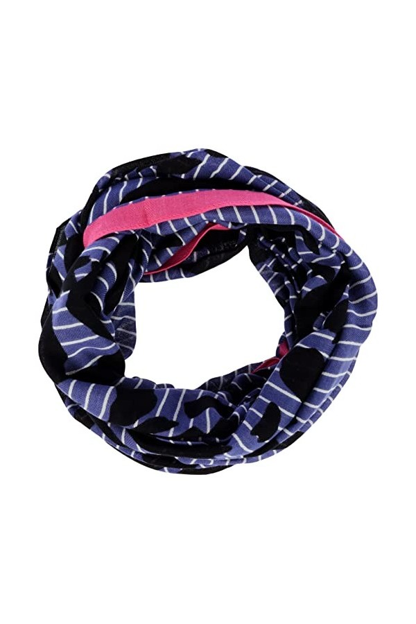 s.Oliver Loop Schal écharpe à Boucle, Blue, 1 aux Femmes