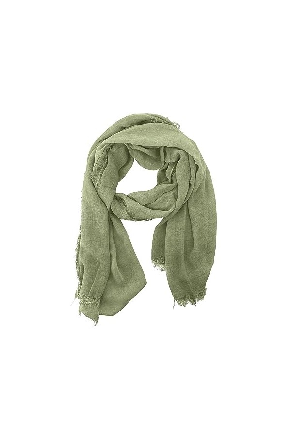 JOPHY & CO. Echarpe pour femme élégante légère à lépaule rectangulaire en fibre de bambou teinte unie ou fantaisie Couleurs,