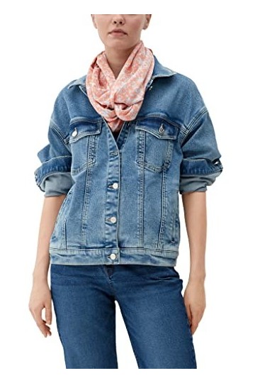 s.Oliver Écharpe en Boucle, Orange 27A1, Taille Unique Femme