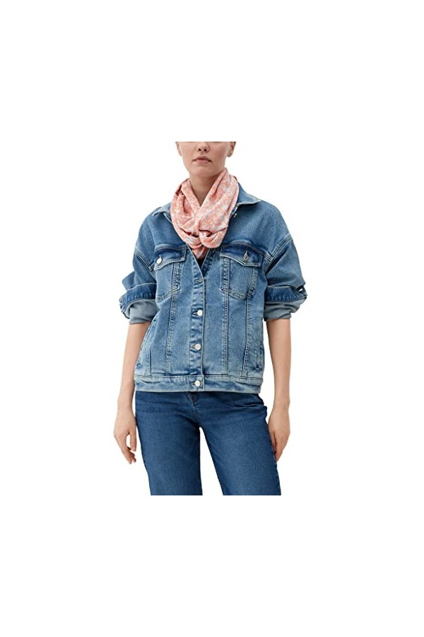 s.Oliver Écharpe en Boucle, Orange 27A1, Taille Unique Femme