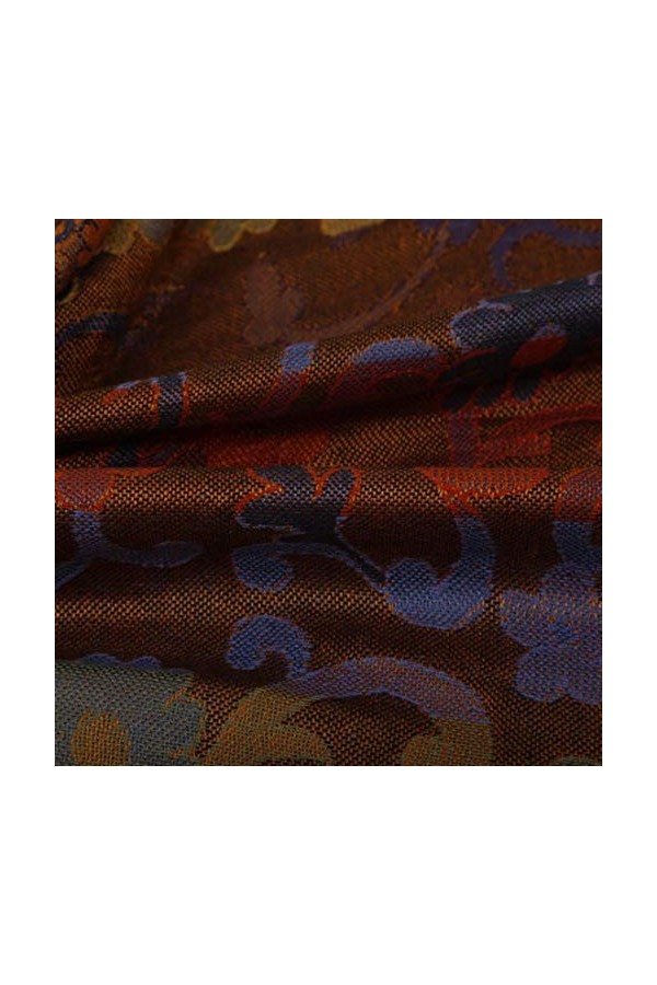 Lorenzo 78590 Cana Écharpe de luxe pour femme en fibre naturelle jacquard tissé viscose Motif cachemire