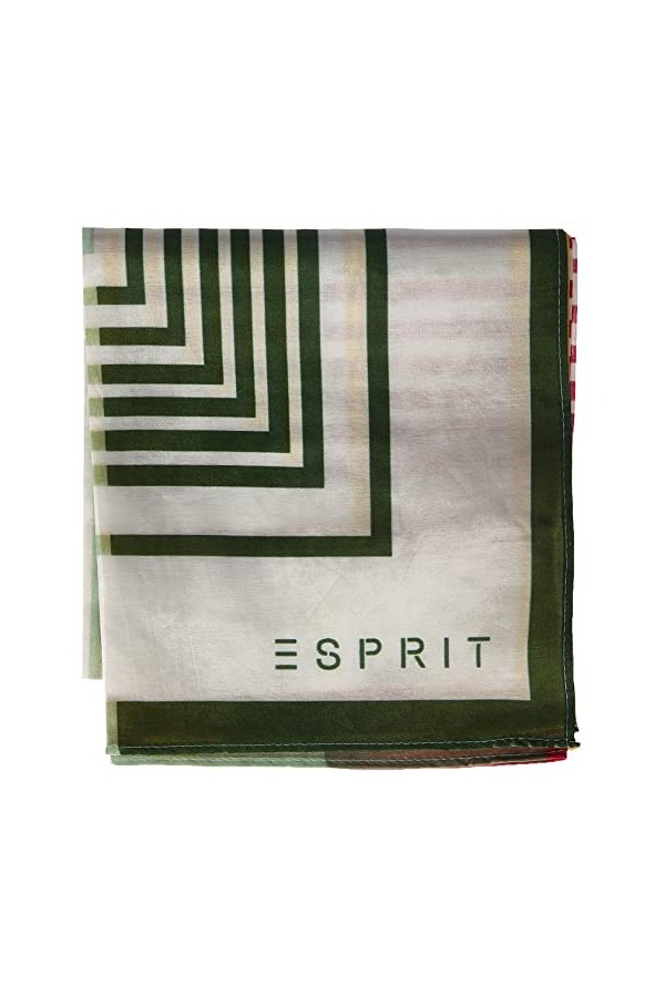 Esprit 042ea1q303 Écharpe tendance, 100/White, Taille unique Femme