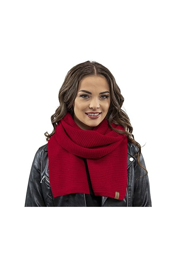 VIVISENCE 7041S Écharpe Dhiver Chaud Et Élégant, Noir,UNI