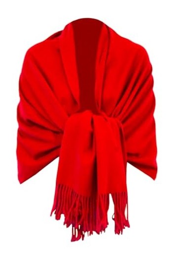 Van Der Rich ® - Echarpe Douce mélange Cachemire Laine - Femme Rouge 