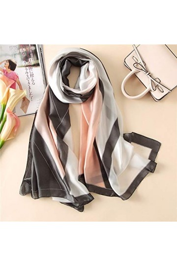 Leisofter Femme Foulard Grande Echarpe Châle Ultra-Léger Respirant Elégant 90 * 180CM