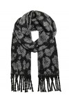 ONLY ONLSYLVIA Life Pattern Scarf CC Echarpe, Noir/imprimé léopard, Taille Unique Lot de 100 Femme