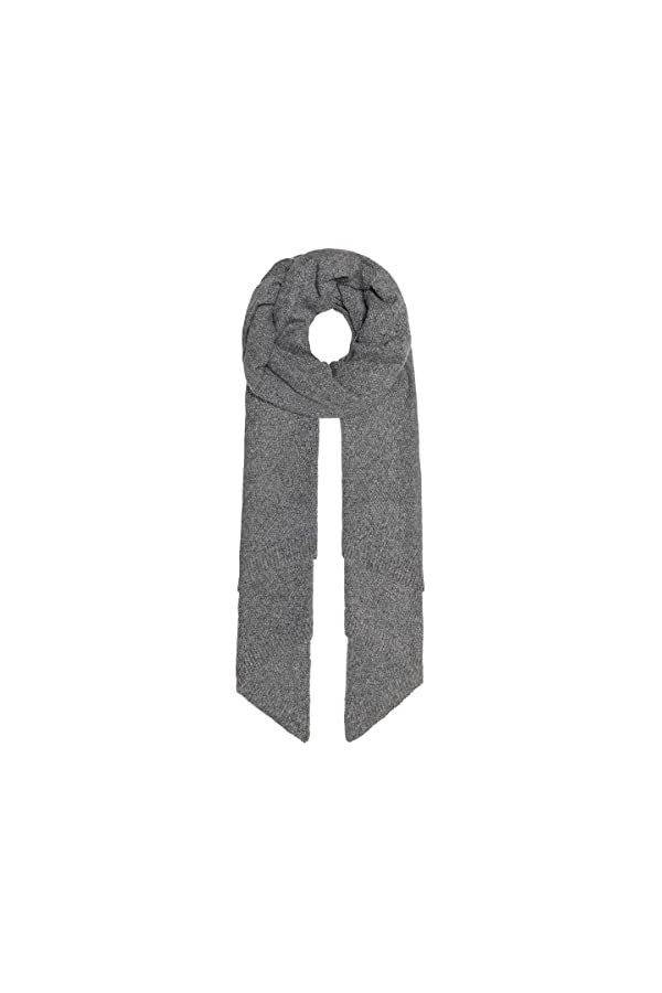 ONLY ONLANELISE Life Knit Scarf CC Echarpe, Mélange Gris Moyen/détail : Lurex, Taille Unique Lot de 100 Femme