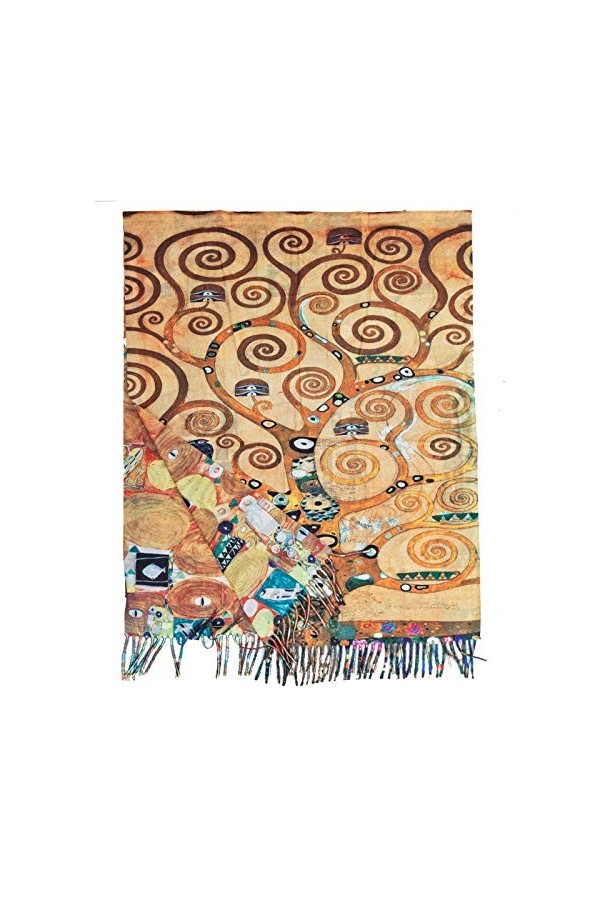 Toocool Klimt Van Gogh Kandinsky Monet écharpe foulard châle A001 unisexe, Baiser 2, Taille unique