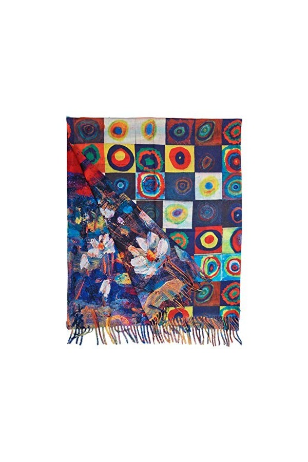 Toocool Klimt Van Gogh Kandinsky Monet écharpe foulard châle A001 unisexe, Baiser 2, Taille unique