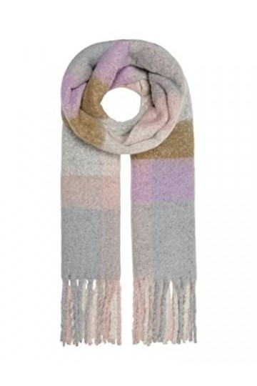 ONLY ONLJENNA Life Brush Scarf CC Echarpe, Rose Smoke/Carreaux : Multi CLR Checks, Taille Unique Lot de 100 Femme