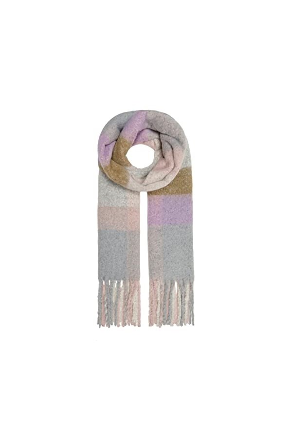 ONLY ONLJENNA Life Brush Scarf CC Echarpe, Rose Smoke/Carreaux : Multi CLR Checks, Taille Unique Lot de 100 Femme