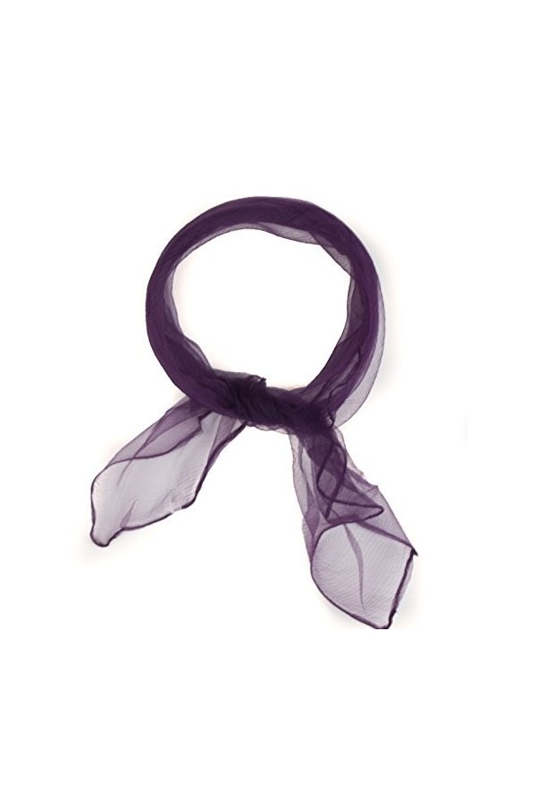 Mytoptrendz® - Écharpe carrée en mousseline de soie pour femmes et filles - Écharpe transparente unie et légère dans de nombr