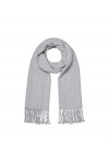 VERO MODA VMJENGA Scarf GA Boo Écharpe, Gris Clair chiné, Taille Unique Femme