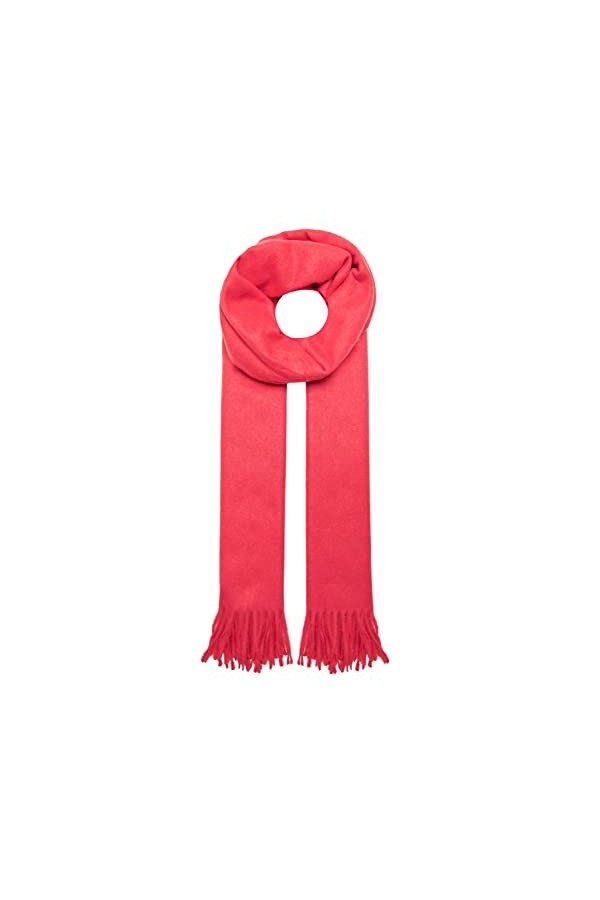 ONLY Onlaida Life Scarf Acc Laine Écharpe, Racing Red/Détails : Melange, Taille Unique Femme